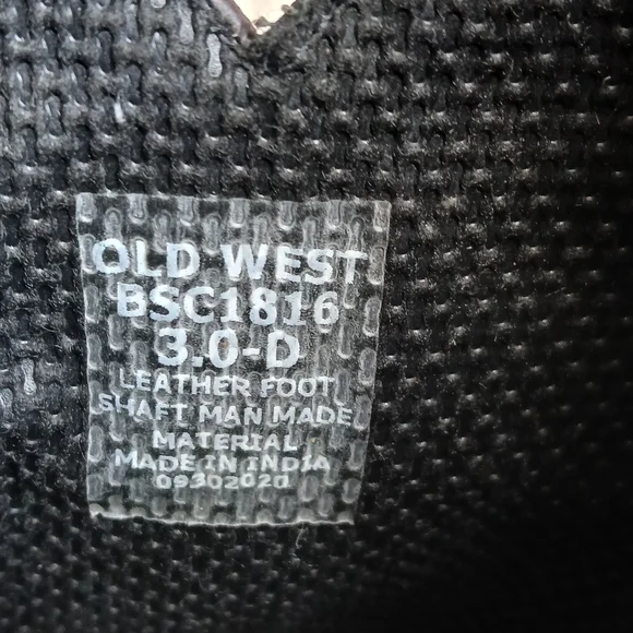 Old West Brown and Camouflage Cowboy Boots - Picture 9 of 11